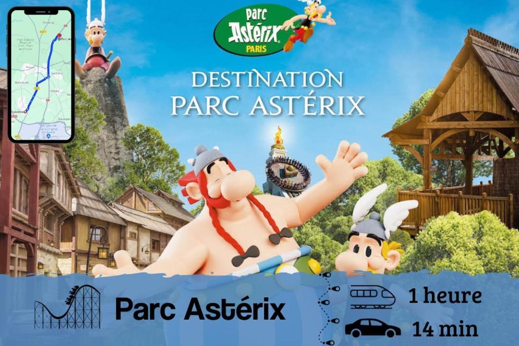 דירות Louvres Smart House Airport Cdg, Asterix מראה חיצוני תמונה